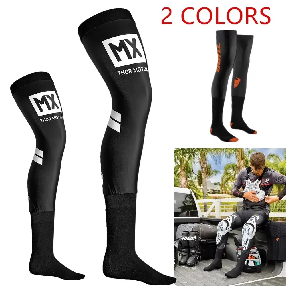 2023 Motorcycle Compression Knee Brace enduro Sock Top Motocross Socks ATV MX Protection Sport moto sock H