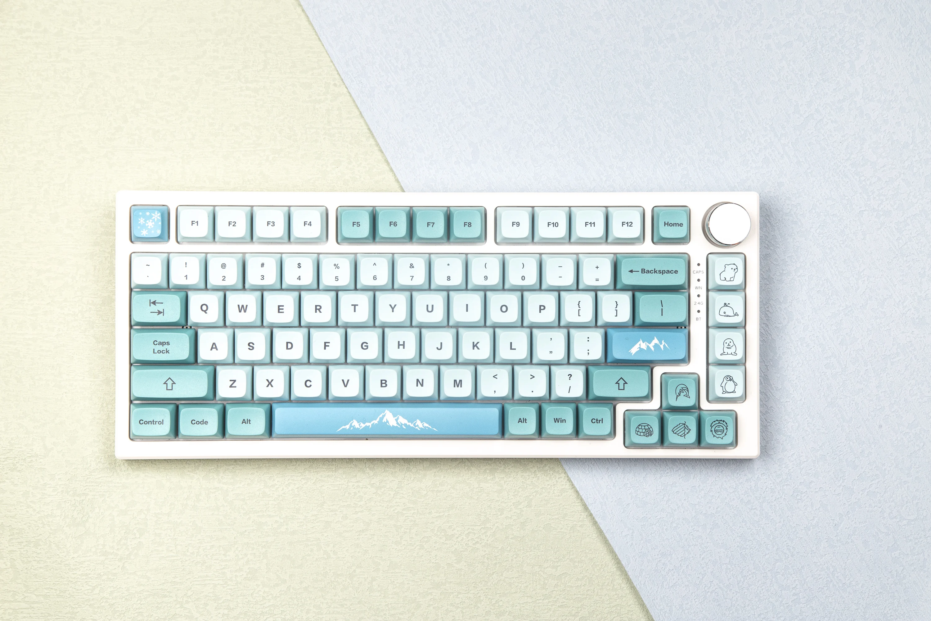 

GMK iceberg tip keycaps XDA highly mechanical keyboard thermal sublimation PBT, adapter, 64, 68, 87 980 104 75, v2