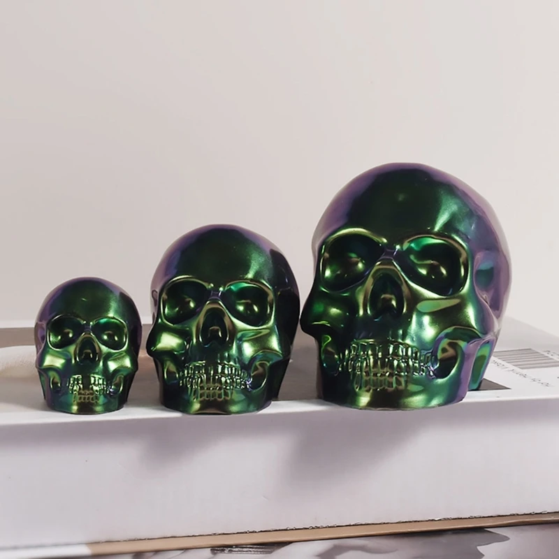 

3D Skull Resin Mold Handmade Silicone Mould for Keychain Pendant Candle Making Desktop Decoration Skeleton Epoxy Casting 40GB