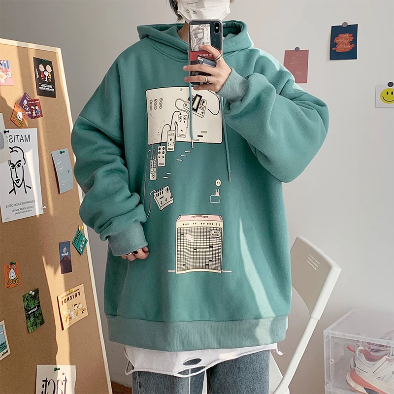 

Printing Harajuku Hoodie Oversize Men Black Men's Oversized Hoodie Man Hoody Men Sweatshirt 2022 New
