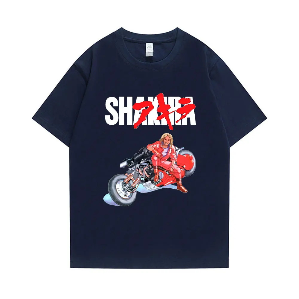 Футболка Shakira летняя футболка Akira Shotaro Kaneda с мотоциклом Япония футболки аниме