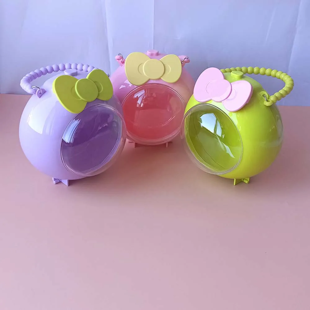 Transparent Candy Box Jewellery Box Children's Round Portable Box Toy Box