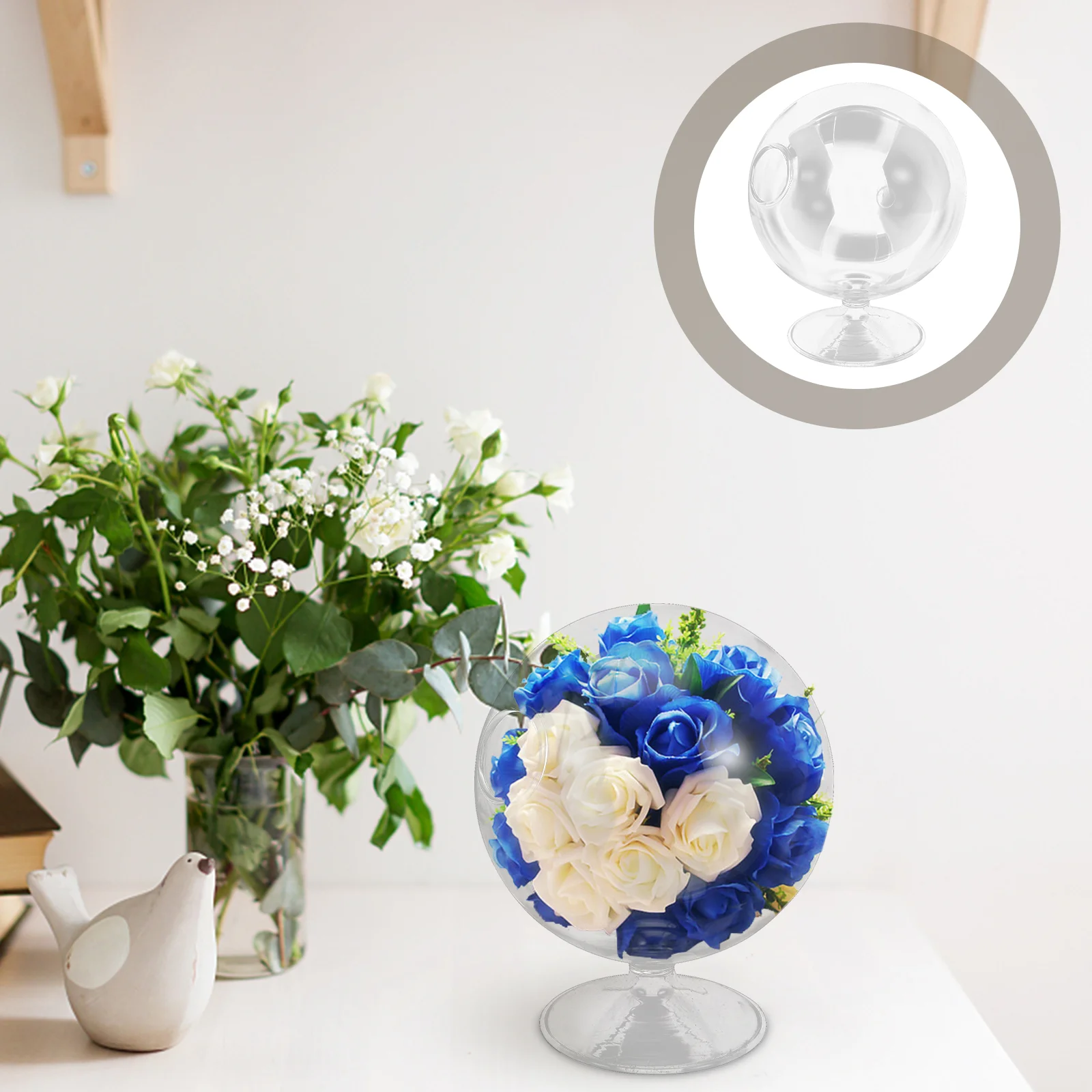 

Origami Star Container Decorative Wishing Jar Glass Landscape Bottle for Decor