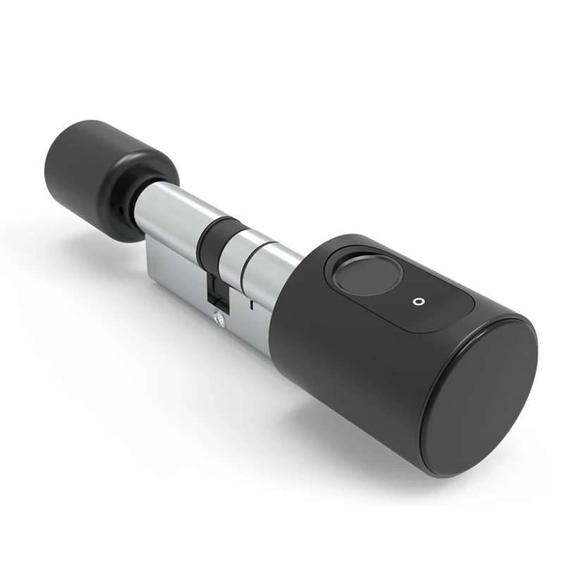 

Home Smart Lock Fingerprint Electronic Lock Cylinder Compact App Remote Bluetooth Door Lock Black