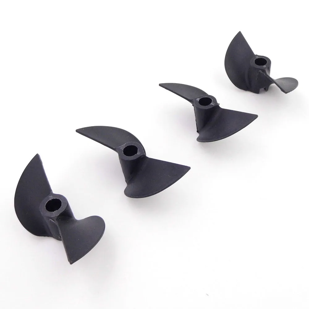 

2PC 2-blades Nylon Propeller Prop 40mm 42mm 4.76mm 3/16" shaft CW CCW Prop for RC Boat Speed boat Toy Boat Model
