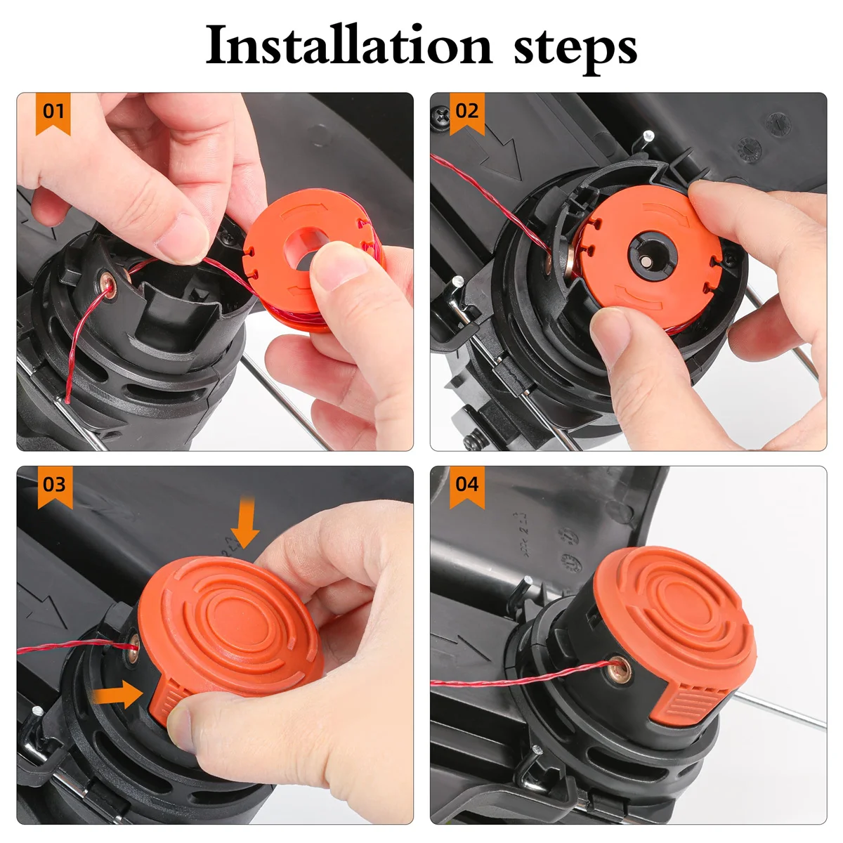 12 шт. 10 футов (3 м) сменные катушки для кромки катушка триммера заправки лески 0 065