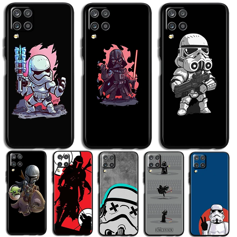 Star Wars Phone Case For Samsung Galaxy A73 A72 A71 A70 A53 A52 A51 A50 A42 A41 A40 A33 A32 A31 A30 A30S Black luxury Back Capa