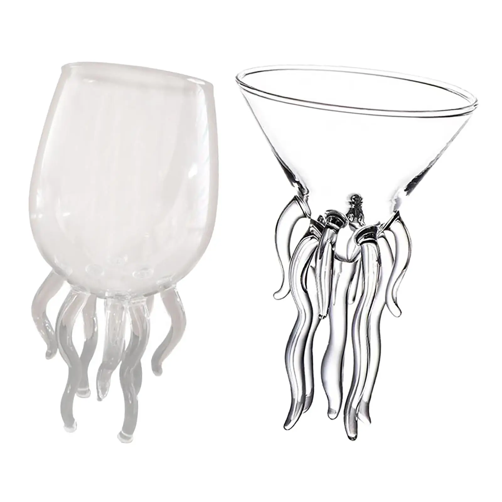 Creative Glass Champagne Goblet Martini Glasses for KTV Bar Club Drinking |