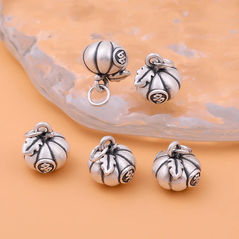 

Жесткий Серебряный 3D кулон в виде тыквы, 999 пробы