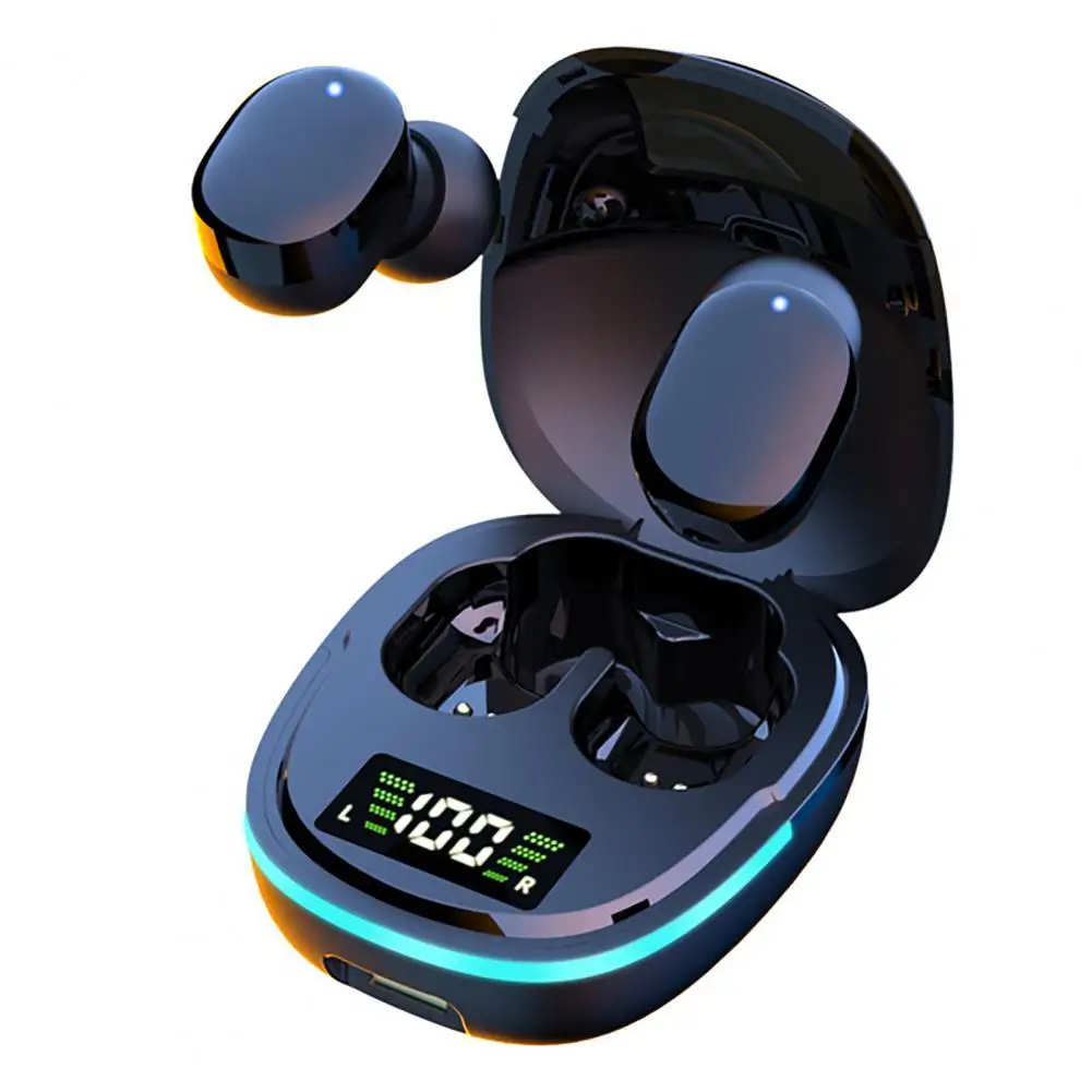 

G9S Bluetooth-compatible Earphone Cool Breathing Light Digital Display In-ear Touch Control Wireless Earbud for Music