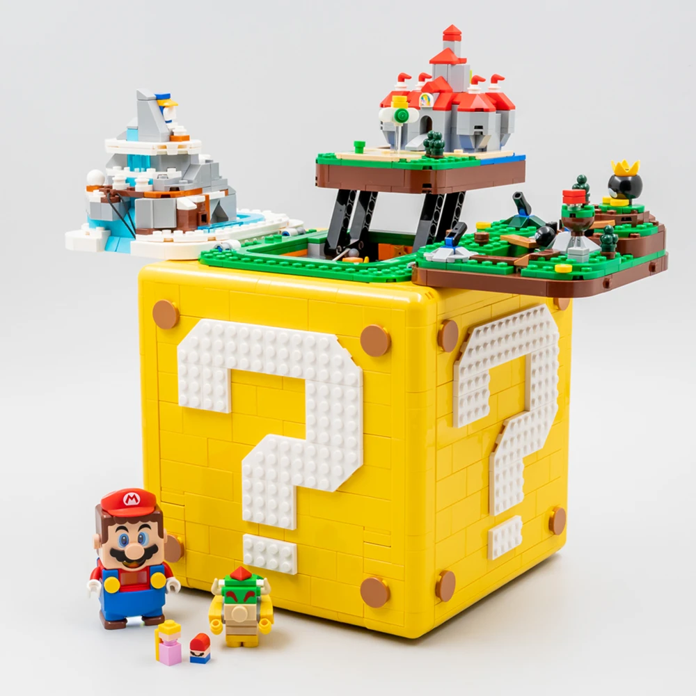 

New Super Question Marioed Classic Tv Games Blocks Adventures Building Blocks Bricks TV Game Kids Toys for Children Gifts 71395