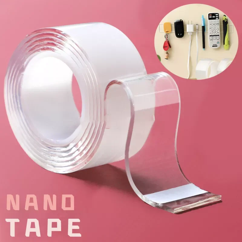 

Nano Tape Double Sided Tape Transparent Reusable Waterproof Adhesive Tapes Waterproof Self Adhesive Wall Stickers