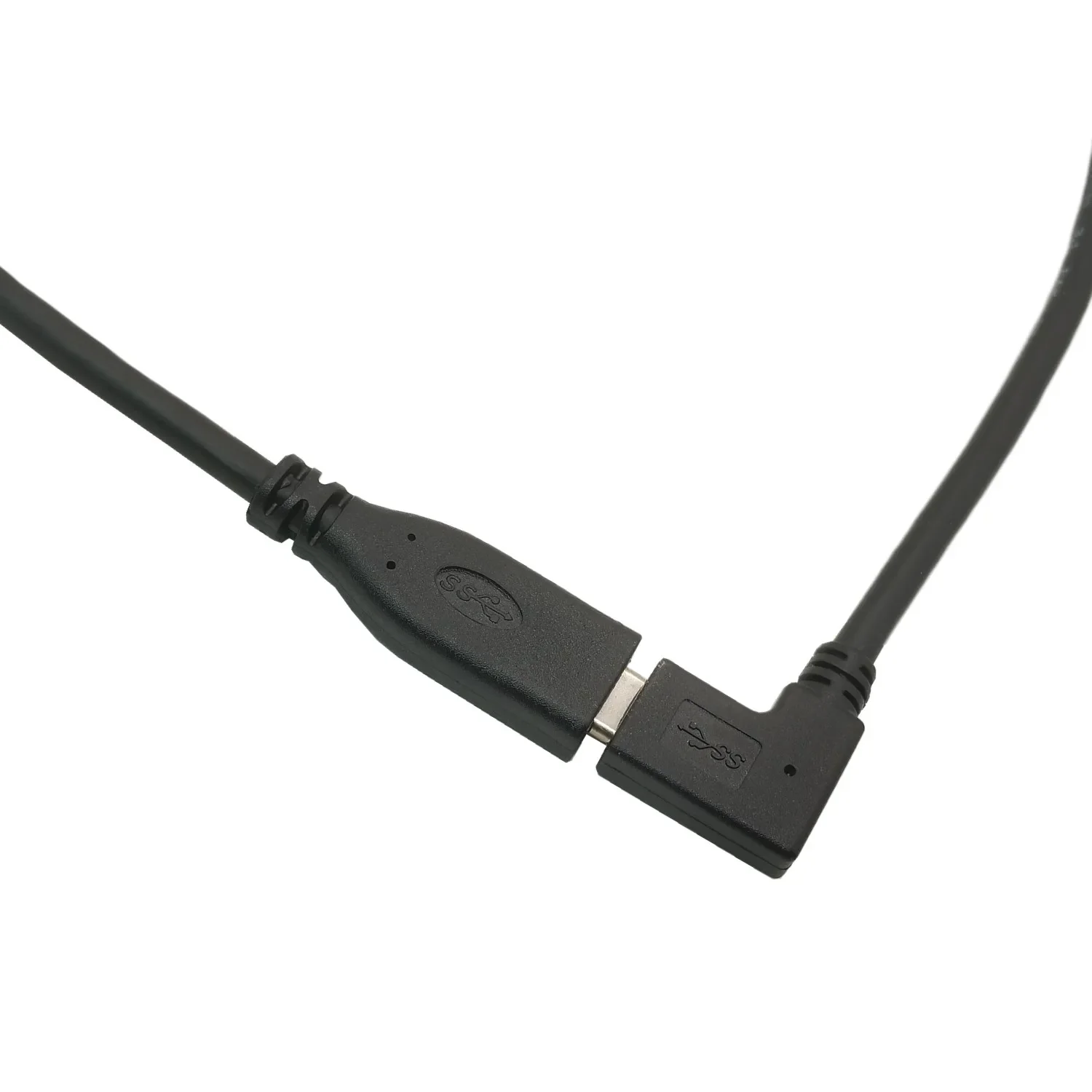 Удлинительный кабель USB C под прямым углом 0 2 м 90 градусов Gen 10 Гбит/с USB-C 3 1 шнур