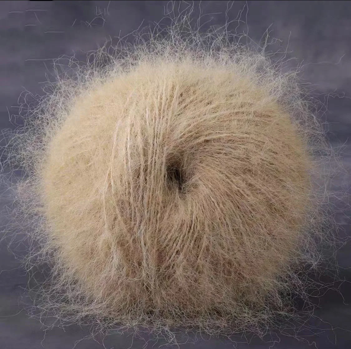 Длинная пряжа из мохера толстая нить бархатная ручная смешанная сделай сам