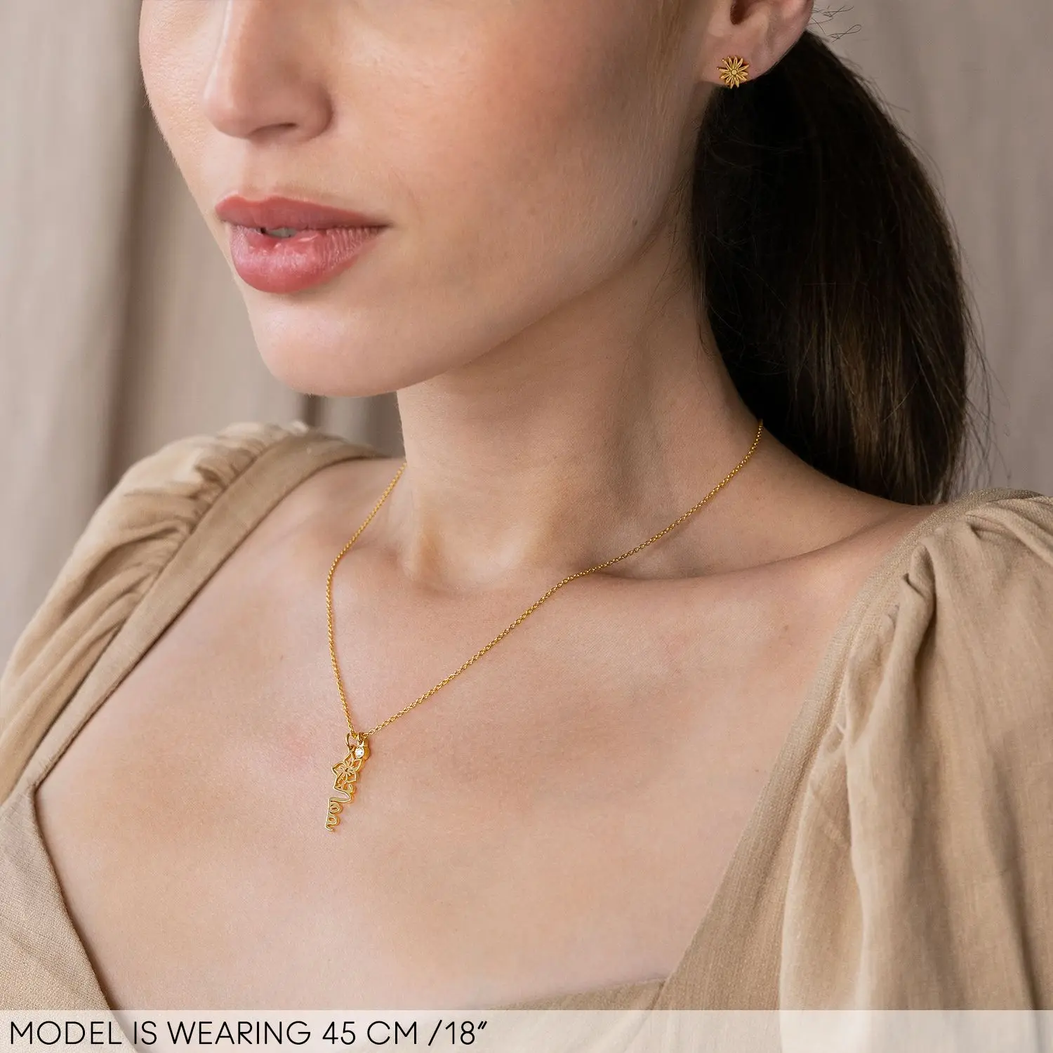 Цветущее ожерелье с именем рождения и цветком бриллиантом кулон на заказ