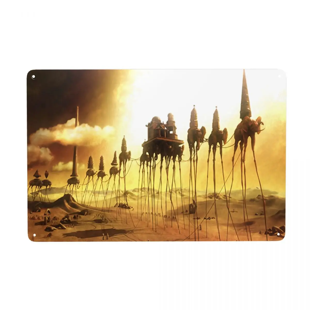 Металлический жестяной знак Святого Энтони, искушение Сальвадора Дали на заказ, таблички для офиса, магазина, пабов, клуба, мужской пещеры, бара, домашний декор