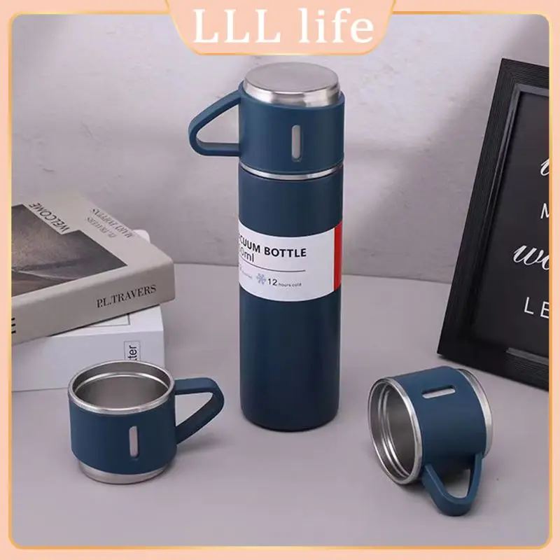 

Leak-proof Coffee Cup With Handle Bpa Free Thermal Water Bottle For Outdoor Biking Camping Office Car Keep Hot Cold Mugs Thermos