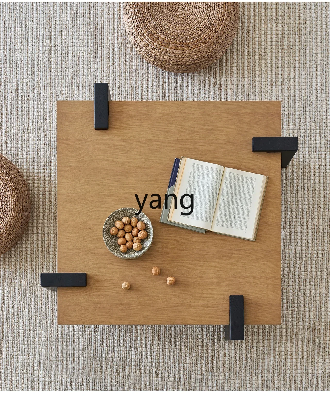 Журнальный столик из цельного дерева RQ Dafang дизайнерский чайный для небольшой