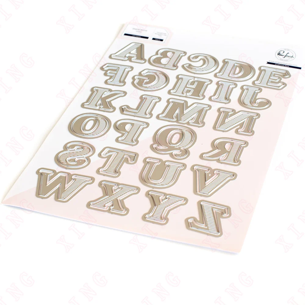 

2023 Diy Greeting Card Handmade Craft Jeff Alpha Die Arrival New Metal Cutting Dies Scrapbook Diary Decoration Embossed Template