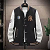 Mens Jacket Trend New Button Casual Letter Coats Round Neck Cardigan Baseball Uniform 2022 Spring And Autumn Tide Brand Clothes 1