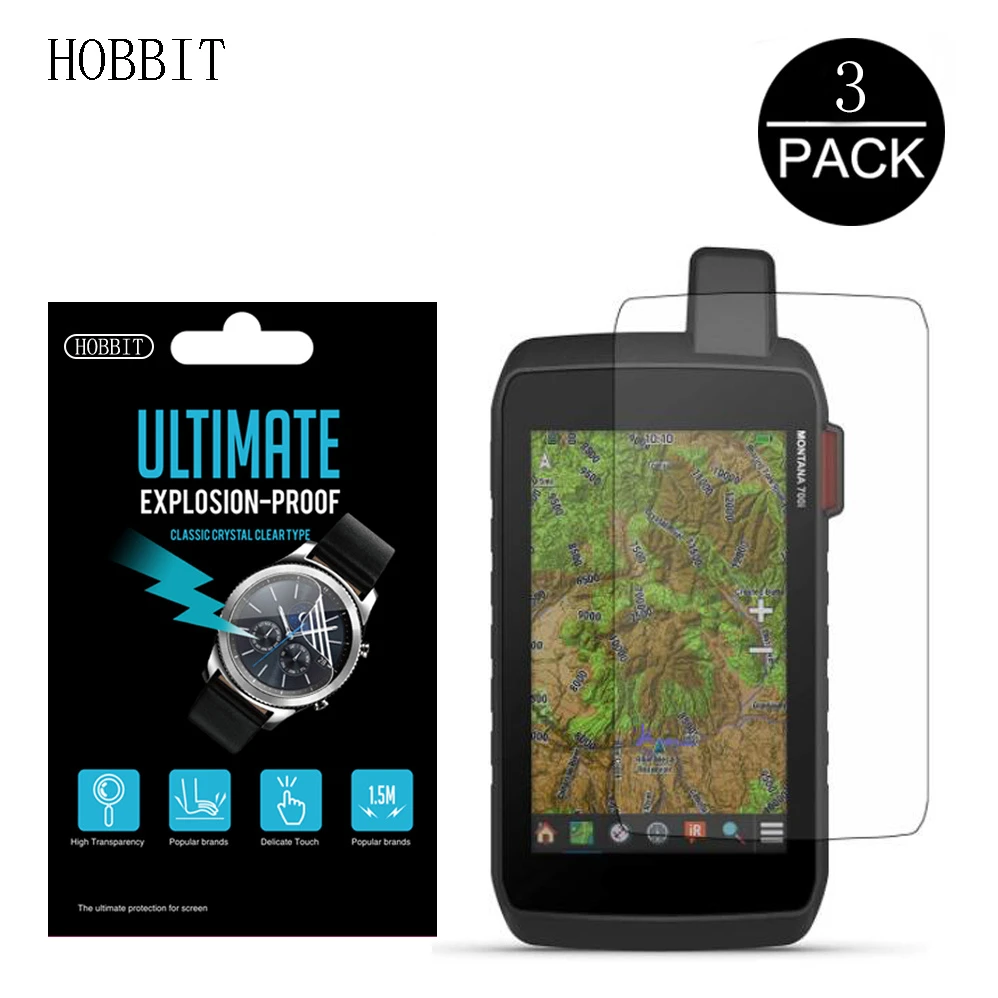 

3Pcs Ultra-thin HD Clear Screen Protector Film For Handheld GPS Garmin Montana 700 700i 750i Nano Anti-shock PET Film Not Glass