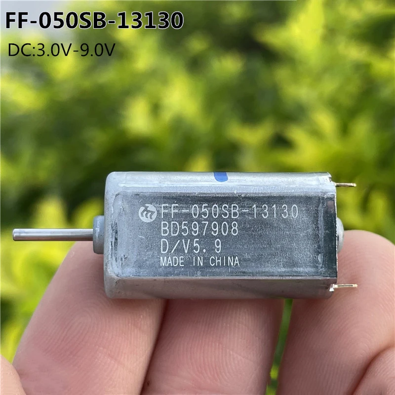 

Mabuchi FF-050SB-13130 D/V5.9 Mini 15mm*12mm Electric Motor DC 3V 6V 9V 18500RPM High Speed Precious Metal Brush for Car AV Lock