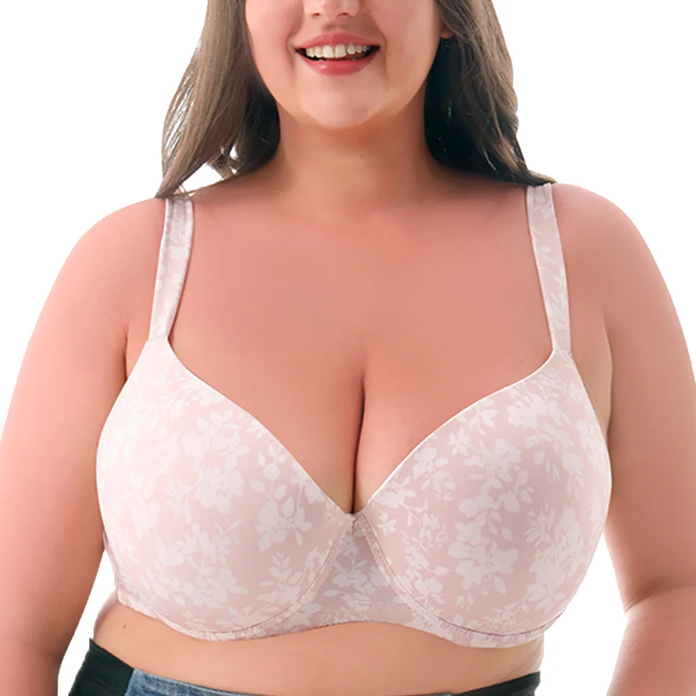 New Bras For Womens Large Size Bra Adjusted-straps Brassiere Sexy Women's Underwear Top Plus Size Underwear C D DD E F Cup