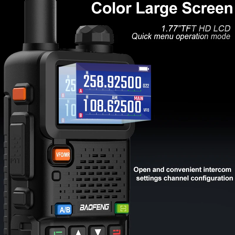 Портативная Рация Baofeng UV-5RM С Воздушным Диапазоном 15 Вт И AM FM 999 Каналов