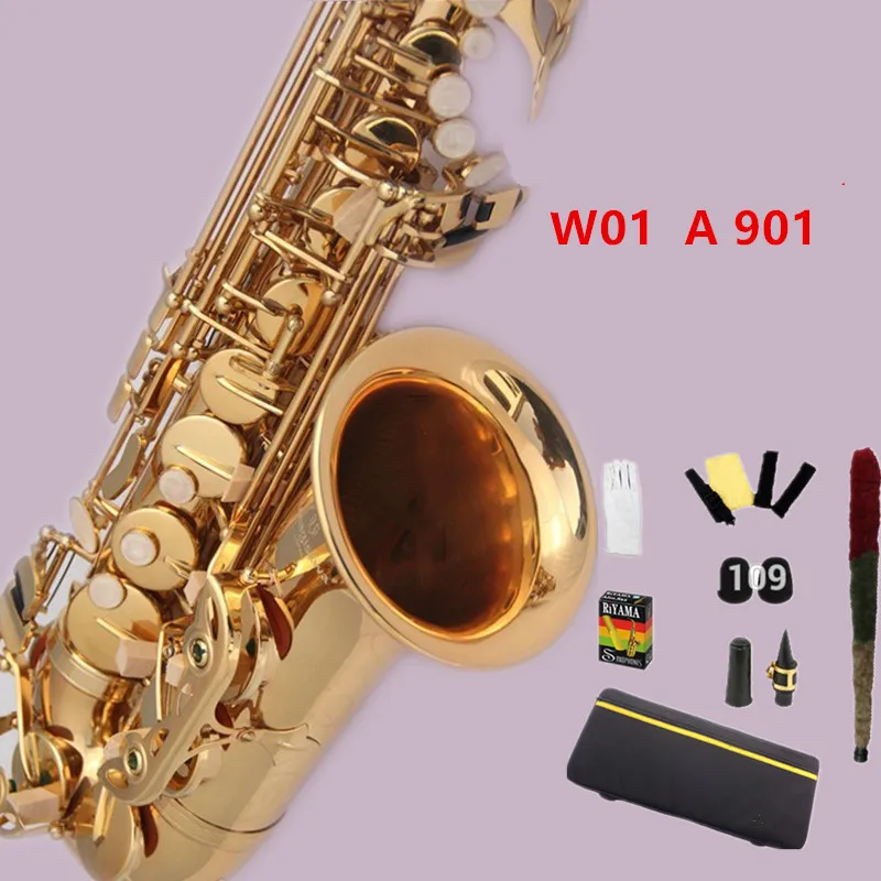 

Japan Brand New A-901 Alto Saxophone Eb flat Musical Instruments Sax Alto Playing Professional Top Free shipping