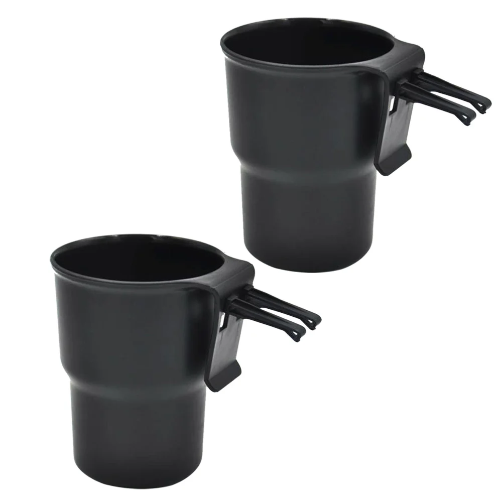 

2Pcs Car Cup Holder Car Hanging Storage Box Drinks Organizer Garbage Can