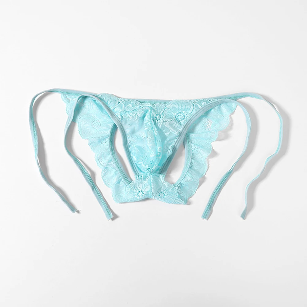 Удобные мужские трусики \\\\'s Прозрачные кружевные трусы Стильные стринги