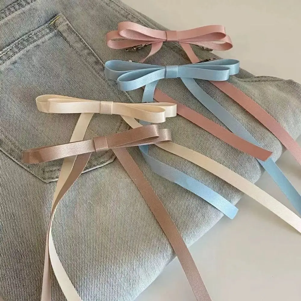 Креативный балетный зажим для волос с бантом и бахромой в Корейском стиле