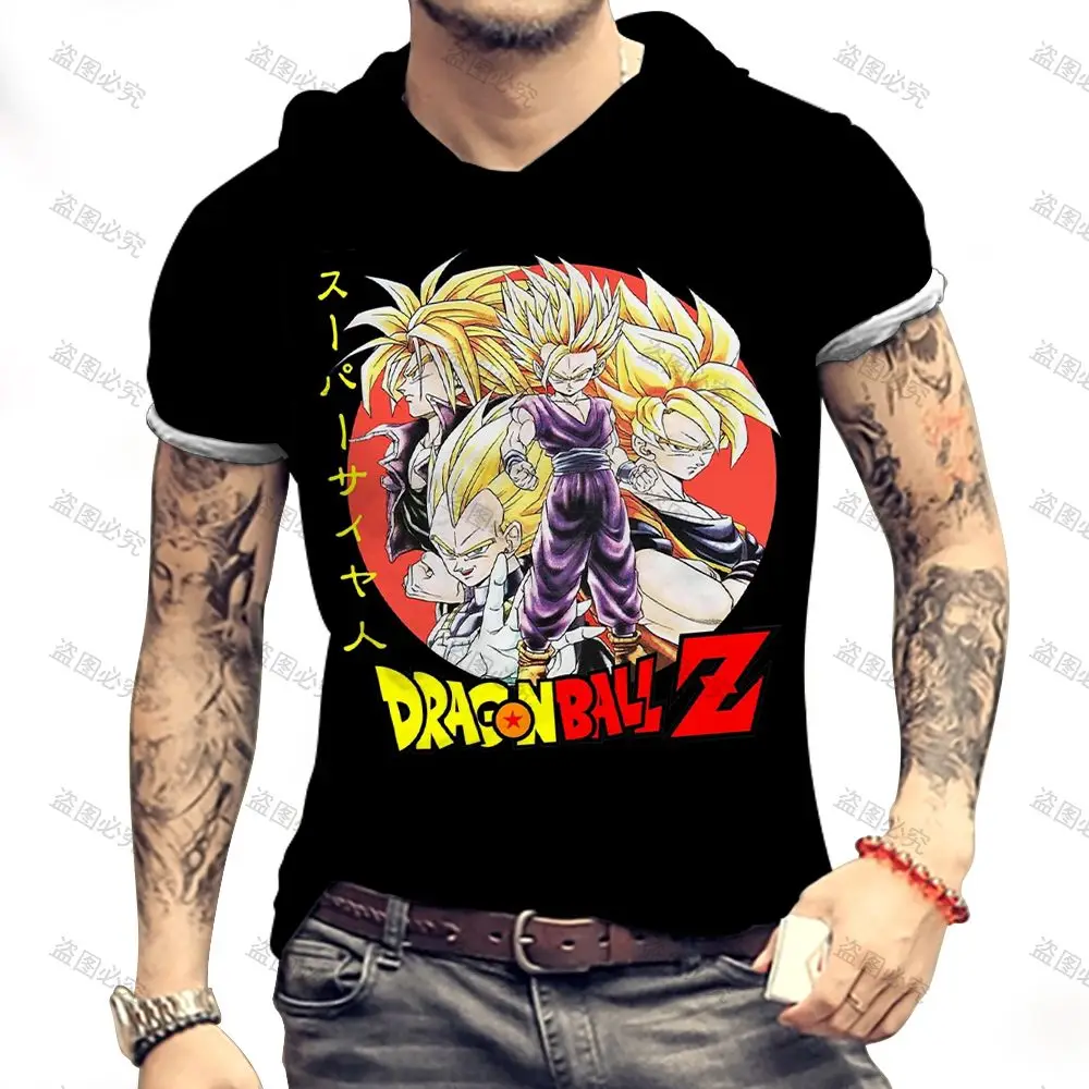 Men's Dragon Ball Z T-Shirt 2022 Summer New Men's Short Slee
