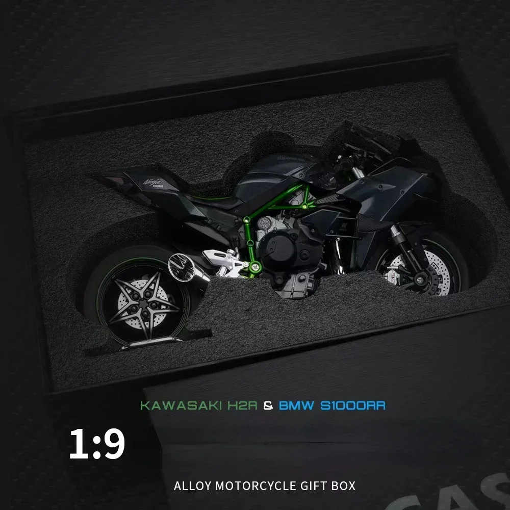 1:9 Ducati V4S Kawasaki H2R H2 BMW S1000RR Большой мотоцикл Модель из сплава Коллекция Серия