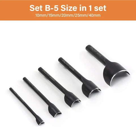 WUTA Полукруглый пуансон для кожи 5-11 шт