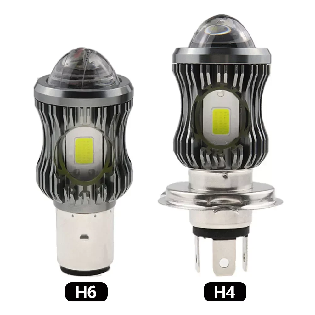 

1 Piece H4 BA20D H6 LED Motorcycle Headlight Bulb 3500LM Hi/Low Beam Motobike Head Lamp 10W For Universal