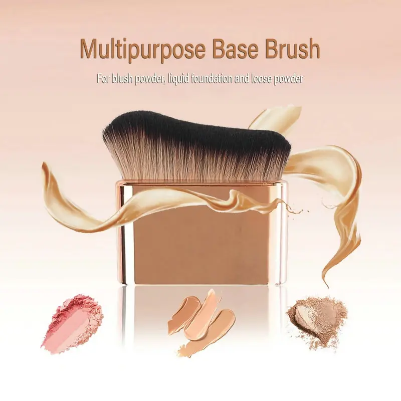 

1pc Big Angled Foundation Makeup brushes Liquid Bronzer Make up brushes Wavy Powder Face essential cosmetic tools Portable