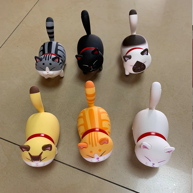 

Simulation Electric Cat Blind Box Anime Figurine Fun Walking Animal Mystery Box Guess Bag Action Figures Decor Surprise Toy Gift