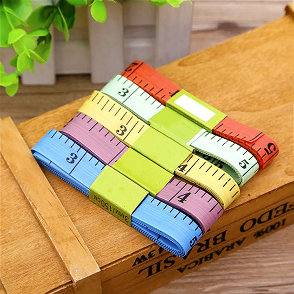 

1PC Body Measuring Ruler Sewing Tailor Tape Measure Soft 1.5M Sewing Ruler Meter Sewing Measuring Tape for Chest Waist Measuring