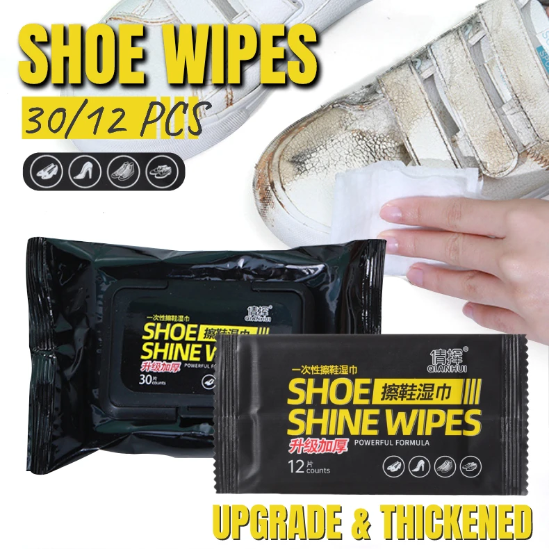 

Shoes Wet Wipe Shoe Shine Wipes Upgrade Thickened Shoe Clean Quick Wipe For Sneakers Shoes Cleaning Care Household Accessories