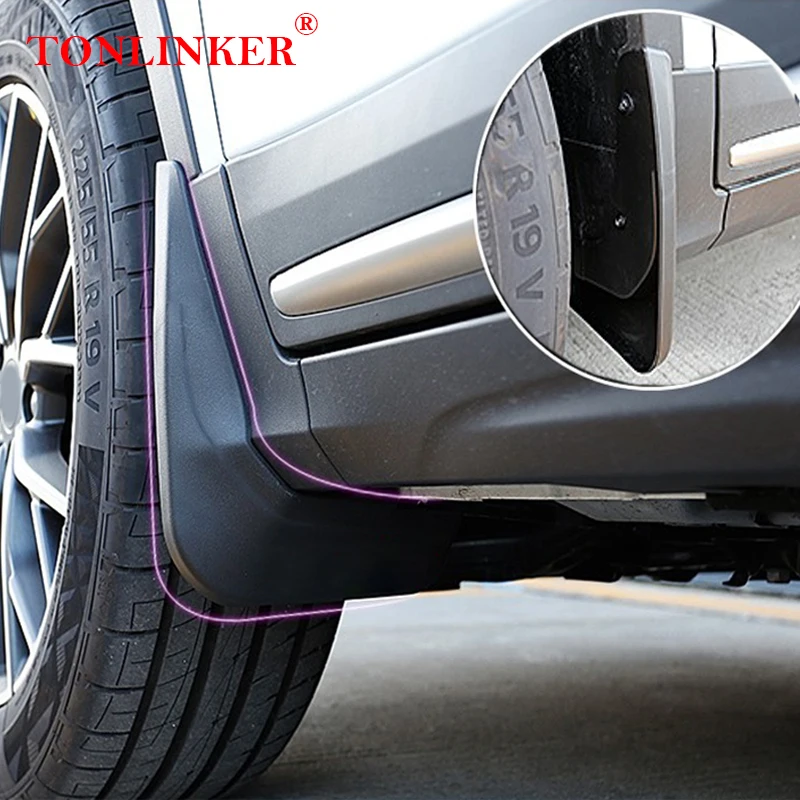 Автомобильное крыло TONLINKER для GWM WEY P8 2018 2022 2023- брызговики переднее и заднее 4 шт.