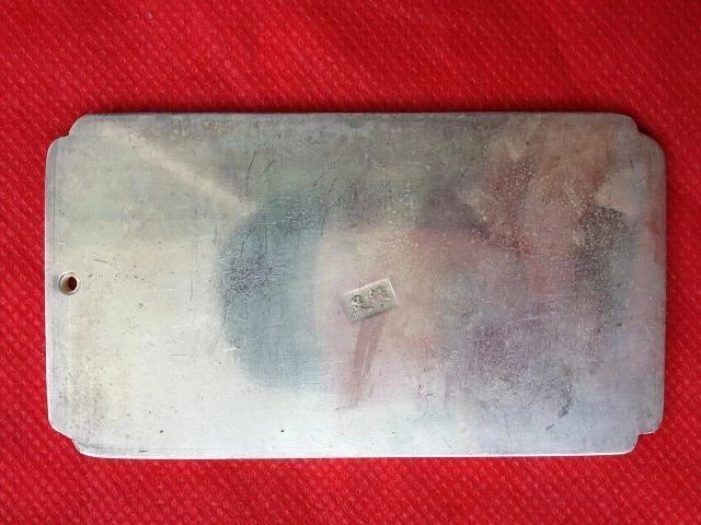 Изысканная старая китайская тибетская серебряная тарелка-амулет Тханка Кар Лин