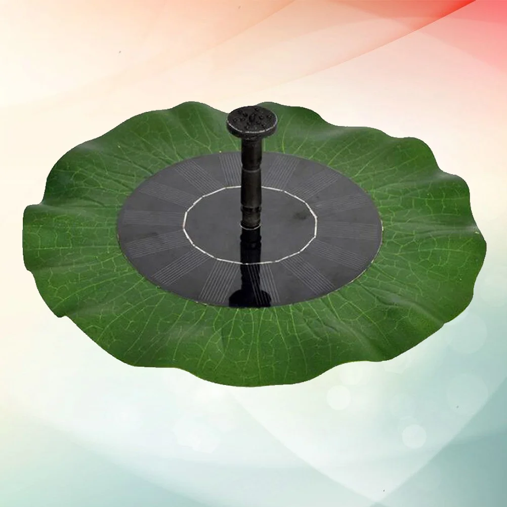 

Solar Outdoor Fountains Floating Leaves Fountain Bird Bath Fountain Pump Water Pads Ornaments for Garden Tank Pond Decoration