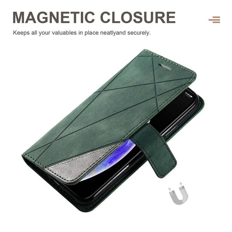 Кожаный чехол Skin Feel для Samsung Galaxy A16 A15 A14 A13 A12 A11 A10S A10 A06 A05S A05 A04E A03 F04 F54 F62 4G 5G Book Cover