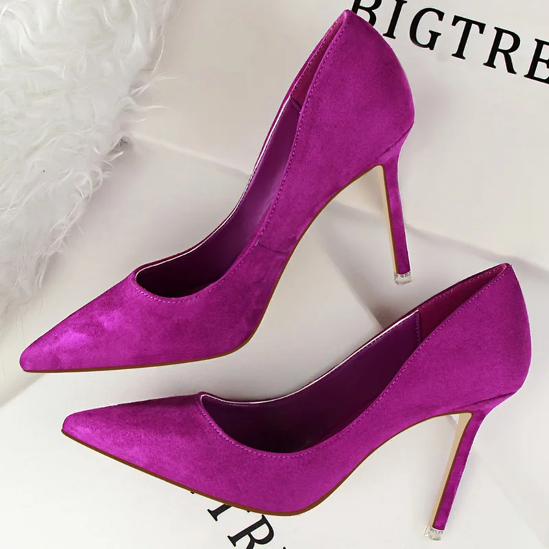 

Туфли-лодочки женские замшевые, классические, на высоком каблуке 9 см, для свадьбы/выпускного вечера, на шпильке, большие размеры 41 42 43