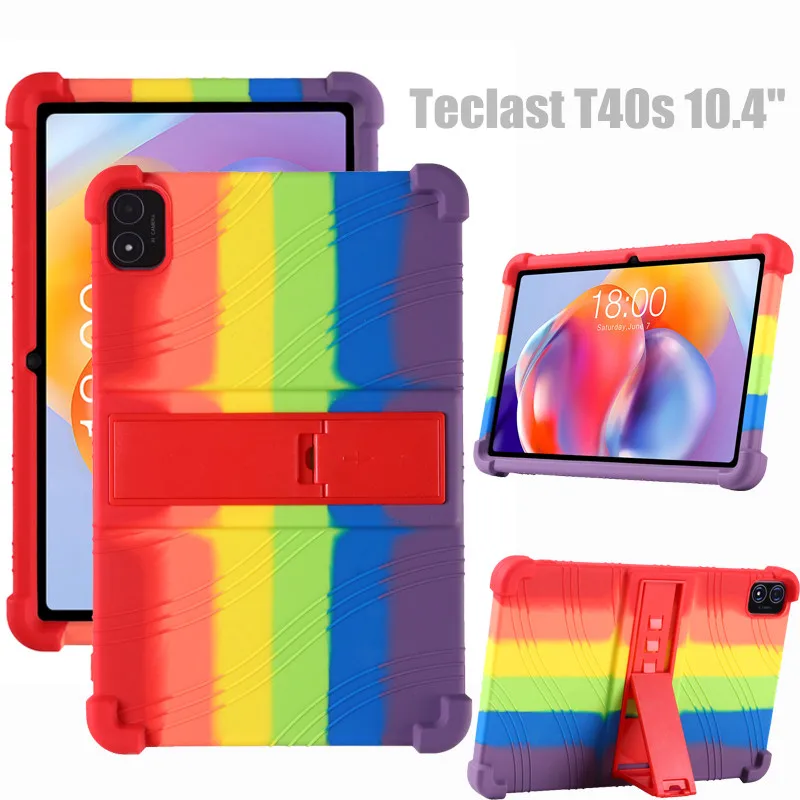 

for Teclast T40S 10.4 inch 2023 Cover Tablet Shockproof Case Soft Silicone Adjustable Stand Shell