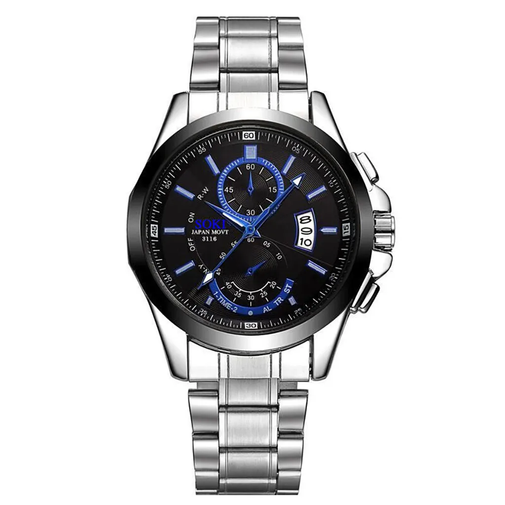 

High-end 2019 Steel Strip Watch Business Quartz Men's Watch Watch for Men under 20 Dollars