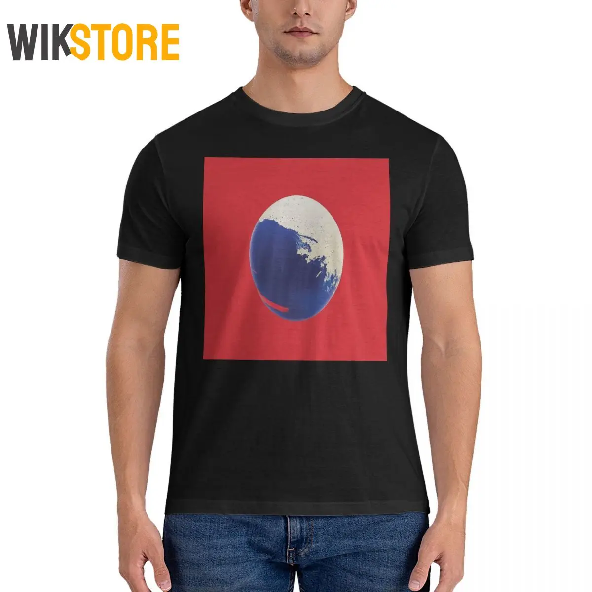 Удачный отряд! Мужская футболка с круглым вырезом из чистого хлопка S-Skrillex