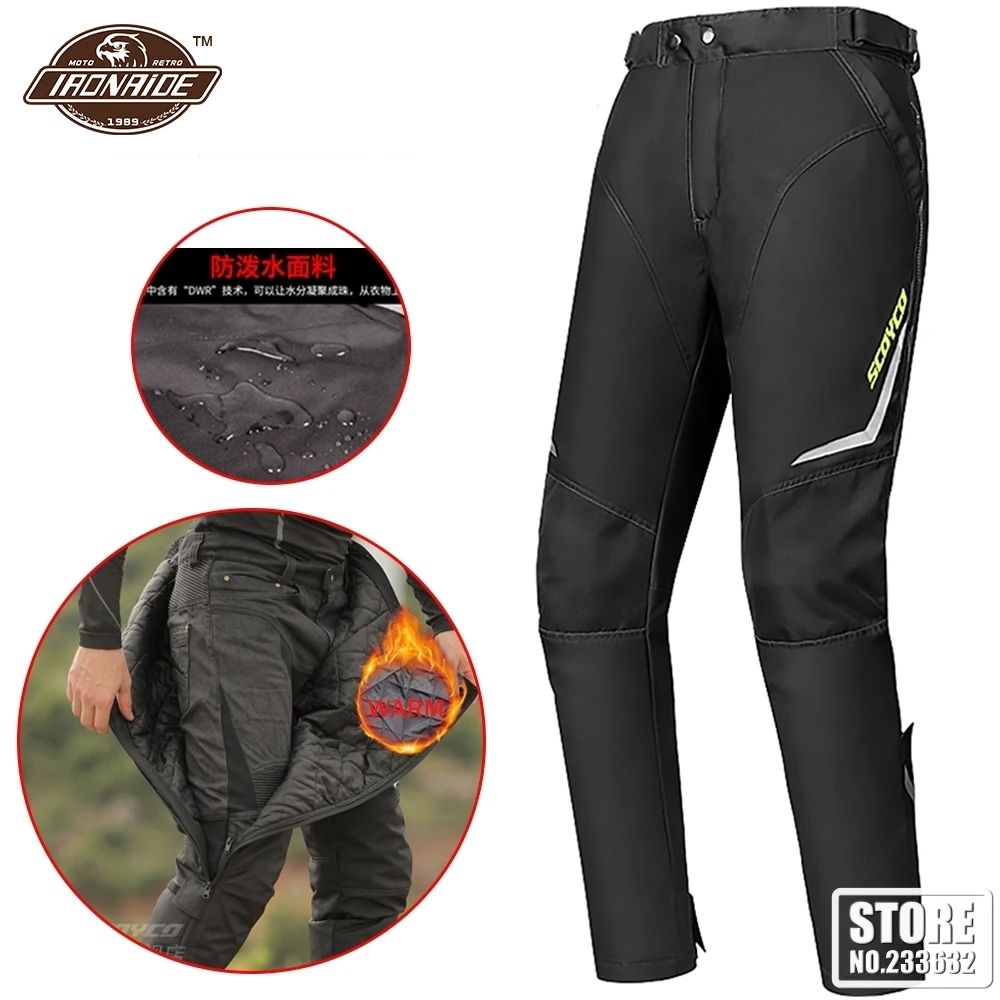 

SCOYCO Waterproof Motorcycle Pants Quick Take-off Motocross Pants Wear-resistant Motorcycle Anti-fall Protection Moto Pants