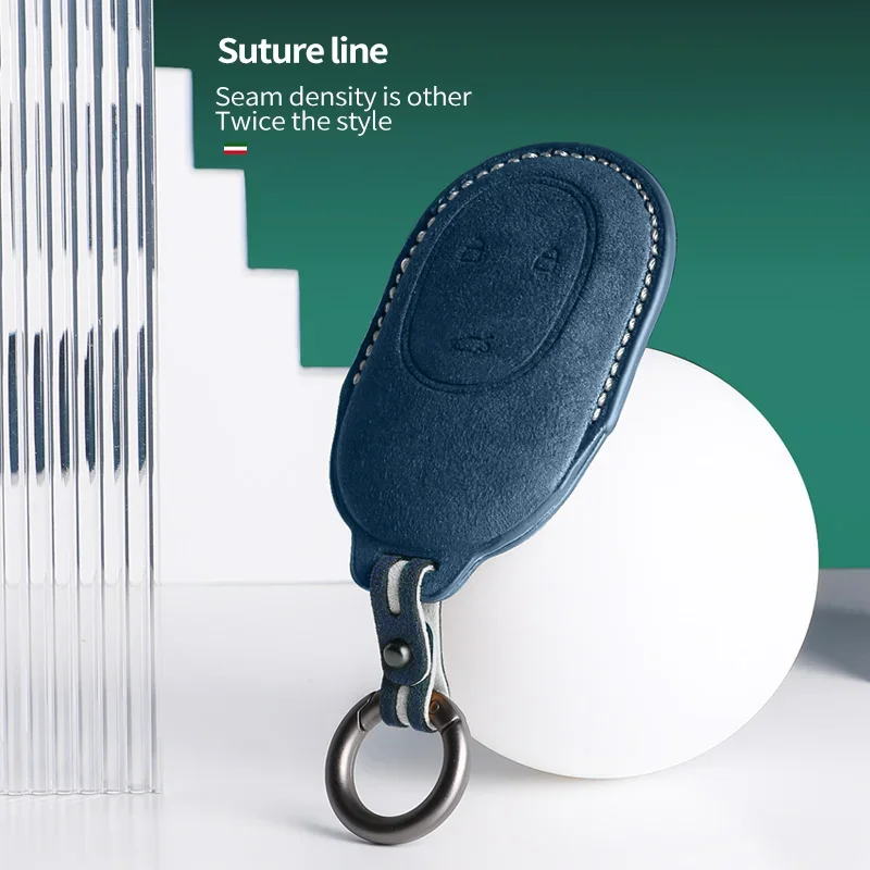 Алькантара для NIO ET5 ET7 ES7 EC7 ES6 ES8 аксессуары автомобильных ключей брелок замшевый